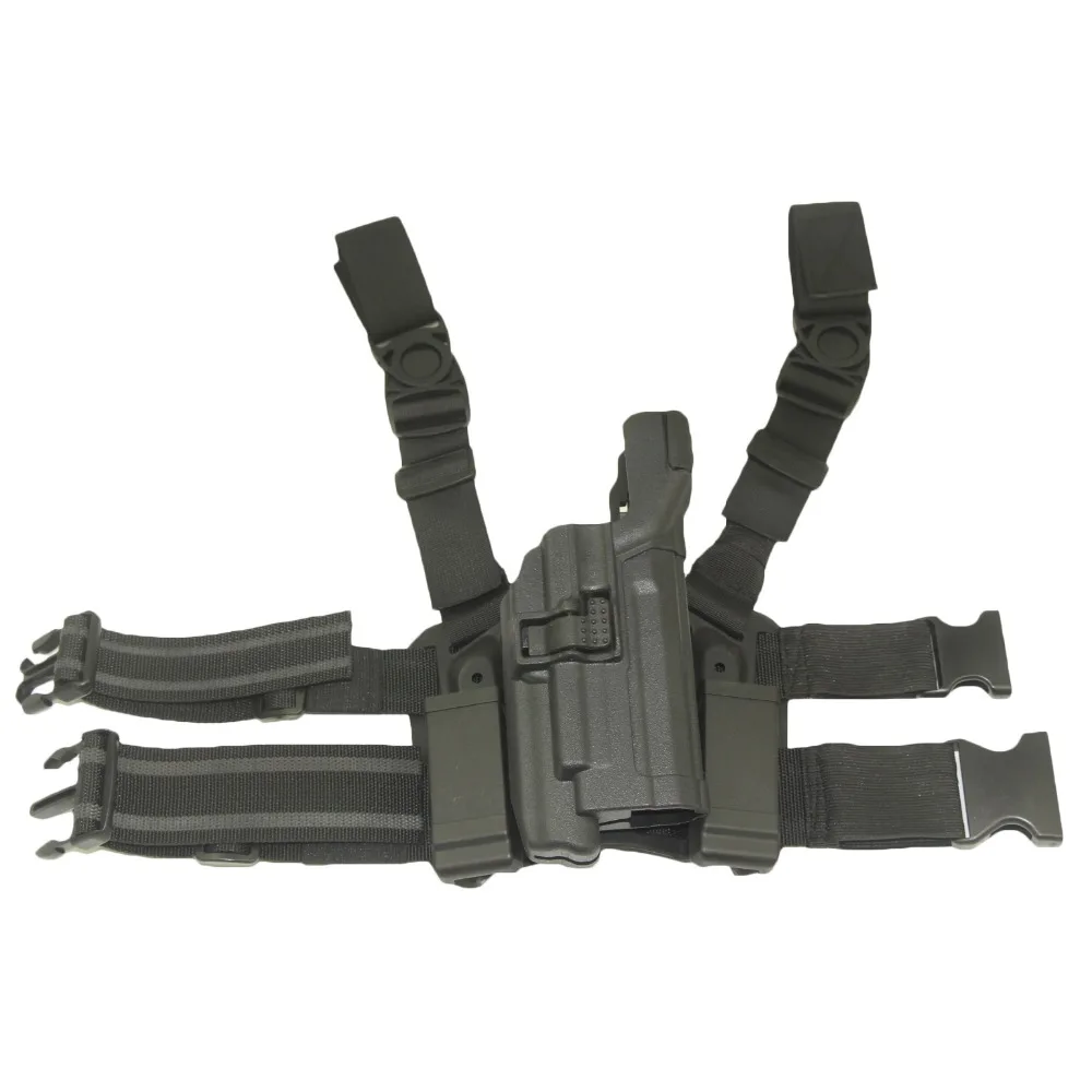 

LV3 Tactical RH Drop Leg Holster Combat Thigh airsoft pistol Gun Holster For H&k USP with 2 Pouches