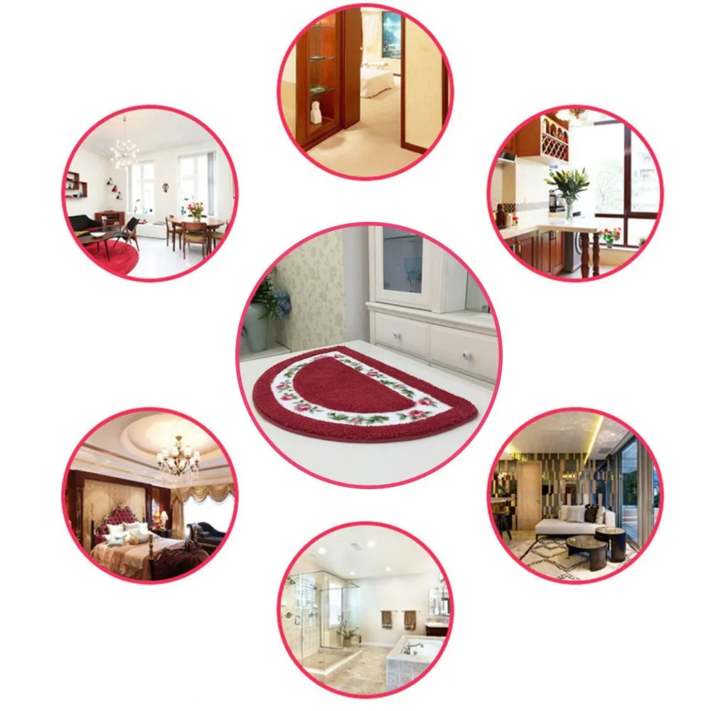 Коврик для ванной комнаты двухсторонний нескользящий моющийся кухонный коврик