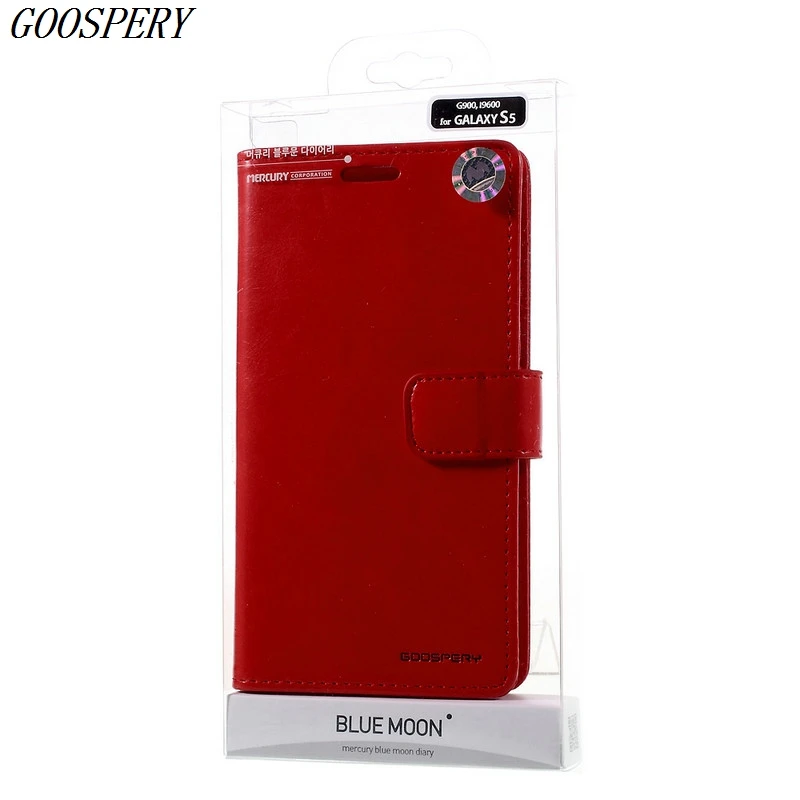 Для Samsung Galaxy S5 чехол Mercury Goospery Blue Moon Флип кожаный телефон бумажник для G900 i9600 |