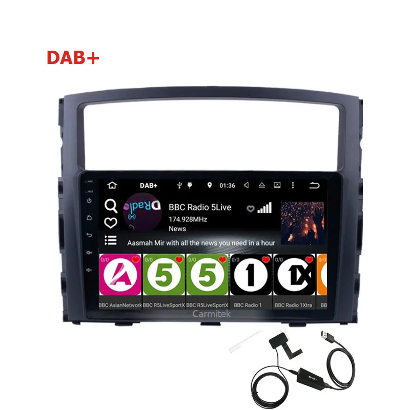 Android Bluetooth wifi USB AUX автомобильное радио для 2006 2007 2008 2009 2010 2011 2012 2013 Mitsubishi PAJERO V97/V93 gps