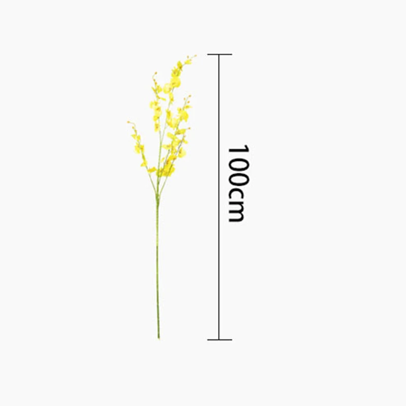 Erxiaobao 5 шт./лот желтые искусственные цветы Oncidium розовые фиолетовые шелковые
