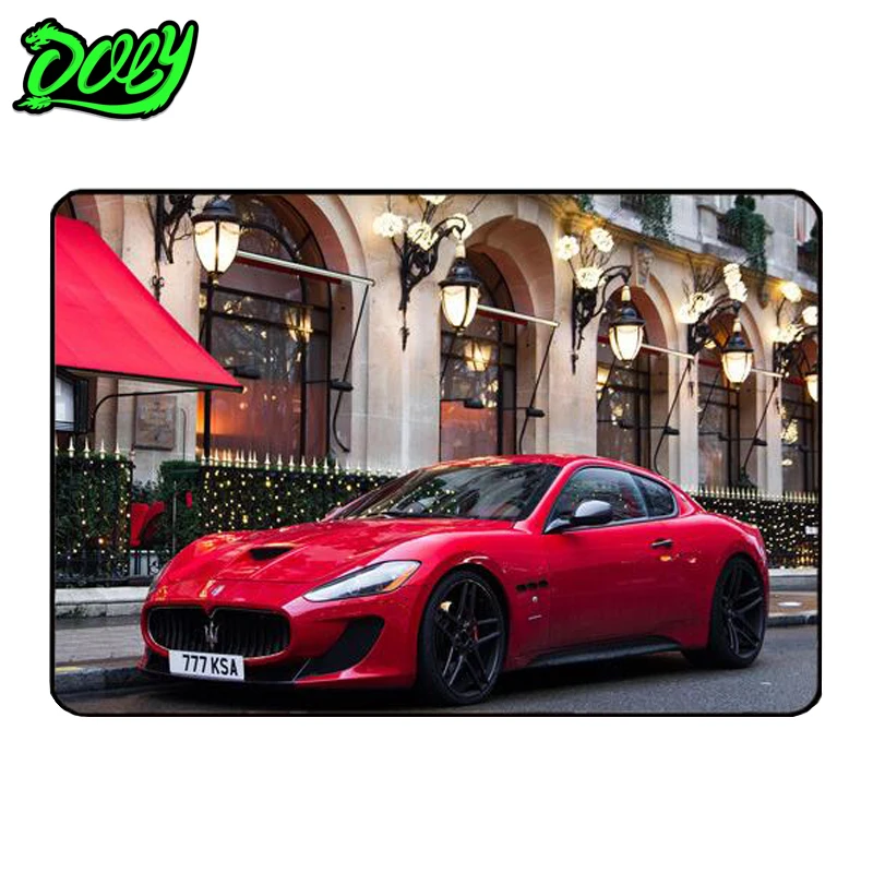 Коврик для мыши DOKLY игровой коврик с красным спортивным автомобилем 260x210x3 мм