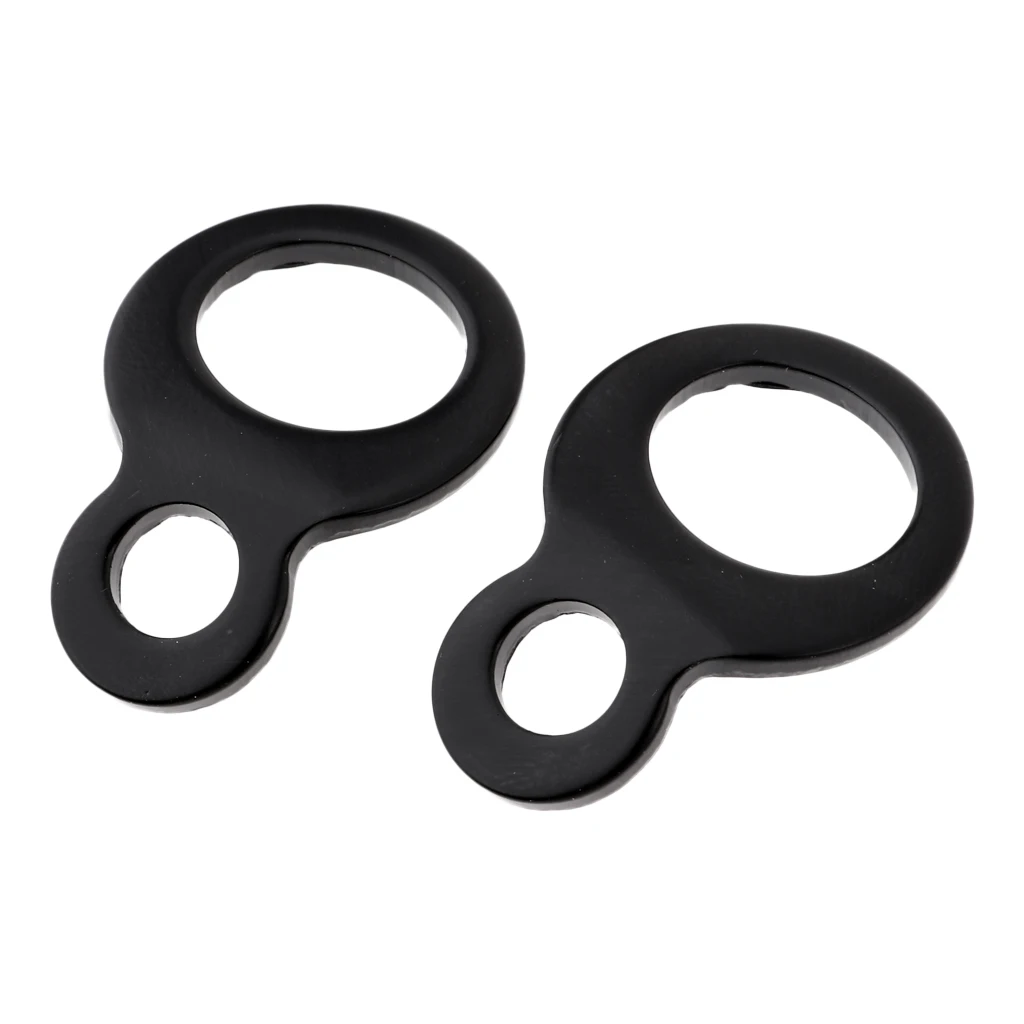 

2 Pieces Black Tie Down Strap Rings for Motorcycle Dirt Bike ATV UTV Universal