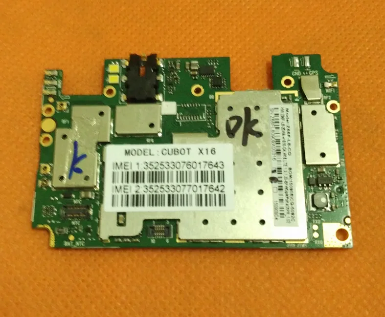 Оригинальная материнская плата 2 Гб ОЗУ + 16 ПЗУ для Cubot X16 4G LTE MTK6735 четырехъядерный