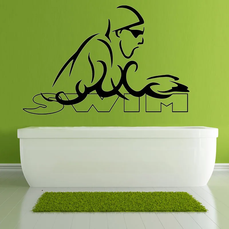 

ZOOYOO Water Sports Swimming Wall Stickers Home Decor Removable Room Decoration Art Vinyl Wall Decal Sticker