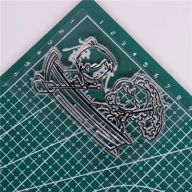 DLKSDI Cartoon Girl boy Transparent Clear Stamp DIY Silicone Seals Scrapbooking / Card Making/Photo Album Decoration | Канцтовары для