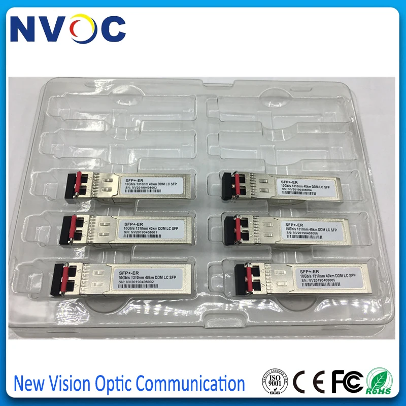 Бесплатная доставка 10G SFP + дуплексный одномодовый LC модуль 1310 нм 40 км SFP-модулятор
