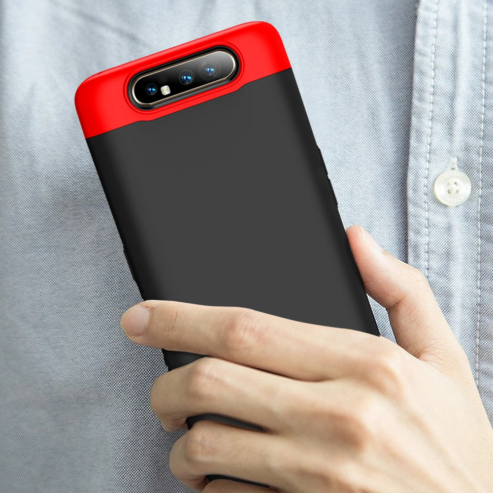 360 полный защитный чехол для Samsung Galaxy A90 A80 A70 A60 A50 Матовый Жесткий ударопрочный M40 M30
