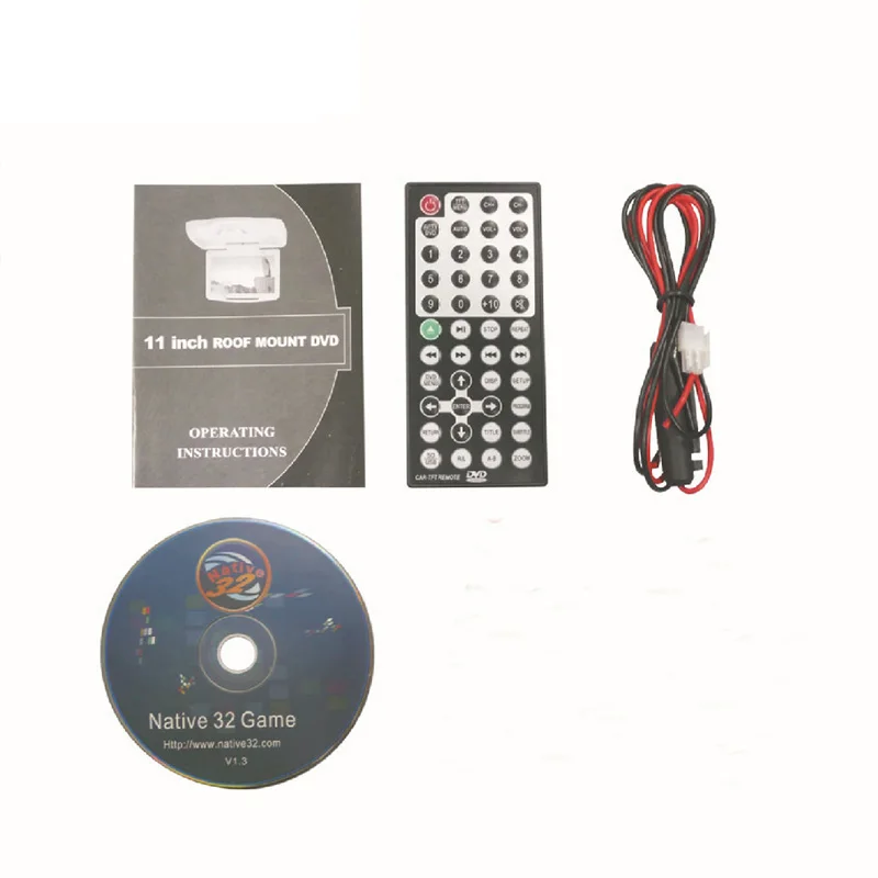 12 1 дюймовый потолочный откидной MP5 Монитор TFT lcd 128*800 dvd плеер с USB/SD/MP5/IR/FM