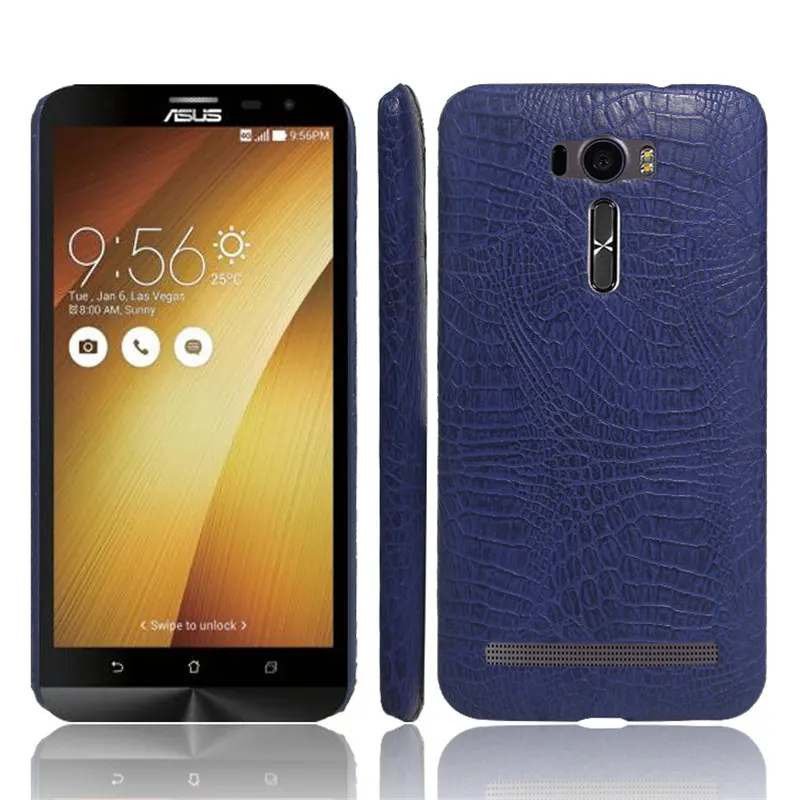 For Asus Zenfone Z011D Case uxury PU Leather Hard Plastic Back Cover Phone 2 Laser ZE601KL ZE600KL 6.0 |