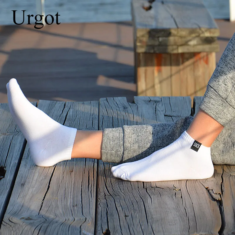 Urgot 5 Pairs Men's Socks Sock Men Fashion Extra Large Big Plus Size 45 47 48 Ankle Casual Sox Calcetines Hombre Meias | Мужская