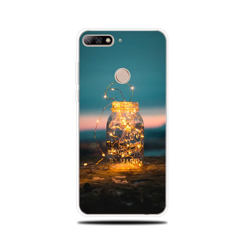 Glowing Bottles Silicone Case for Huawei Y5 Y6 II Prime 2017 2018 Cover Couqe Y7 Pro Y9 2019 Phone |