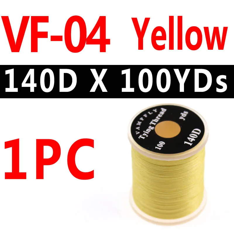 VF-04 1PC Bimoo 1 шт., 20 цветов, профессиональная нить для завязывания мух, нить для мух, форель, бас, материал для завязывания мух, 140 Denir, гибридные нити для завязывания нитей - Цвет: VF-04 1PC