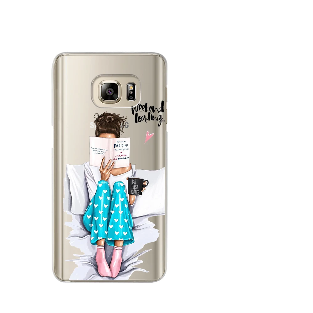 Для Samsung Galaxy S8 чехол для samsung s10 S6 S7 Edge S9 Plus S10 Lite TPU Рождество королева принцесса