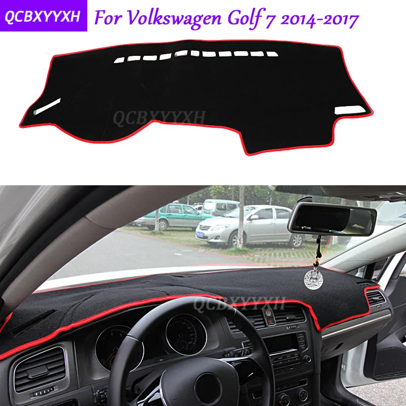 

For Volkswagen Golf 7 2014-2017 Dashboard Mat Protective Interior Photophobism Pad Shade Cushion Car Styling Auto Accessories