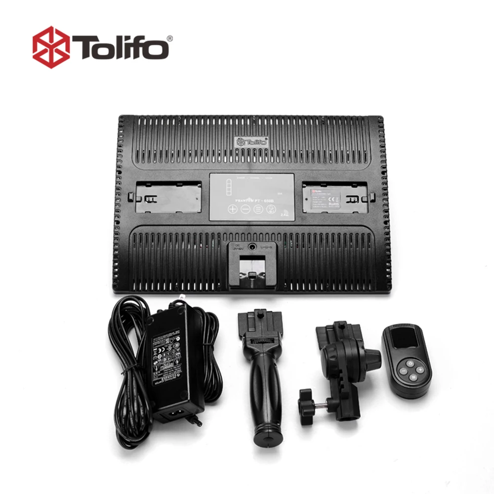 Tolifo PT 650B двухцветсветодиодный Светодиодная панель для видеосъемки со