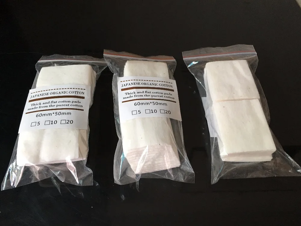 20 штук 100% японский Хлопок фитиль unbleach природа RDA хлопок для РБА diy распылитель