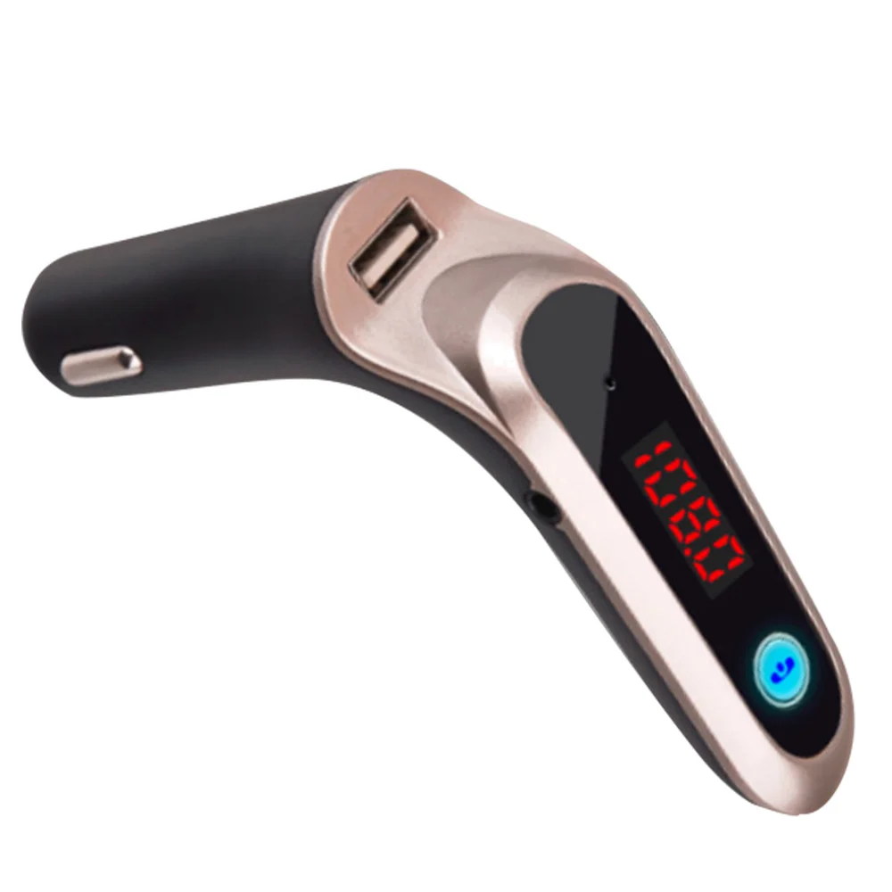 Portable Bluetooth Car Kit FM transmitter Hands-Free Telephone MP3 Music Player 5V 3.1A Charger For Samsung iPhone Sony | Автомобили и