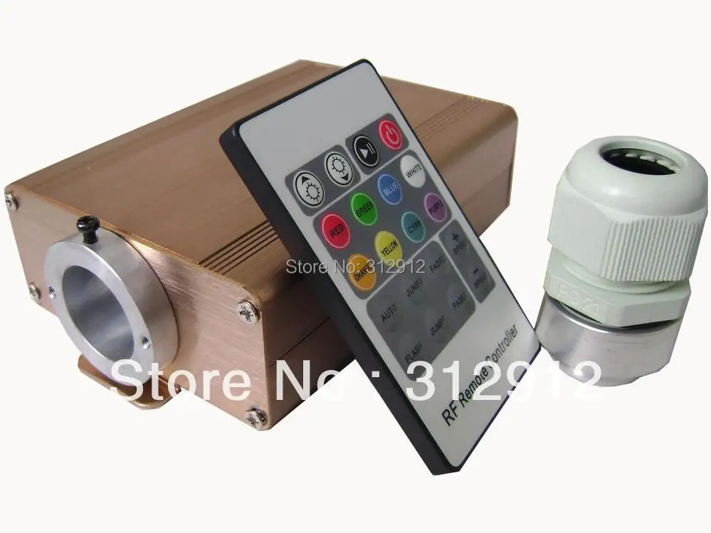 Светодиодная RGB оптоволоконная подсветка 8 Вт с пультом дистанционного