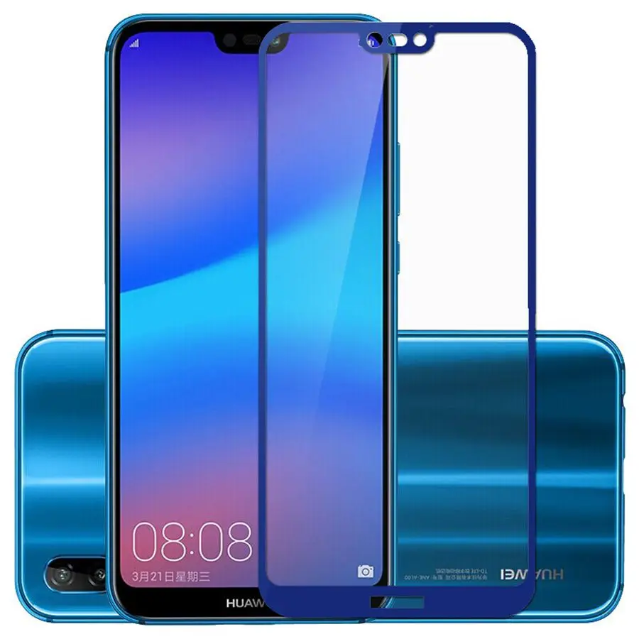 Полное покрытие закаленное стекло для Huawei P20 pro Защитная пленка экрана plus CLT-L29C