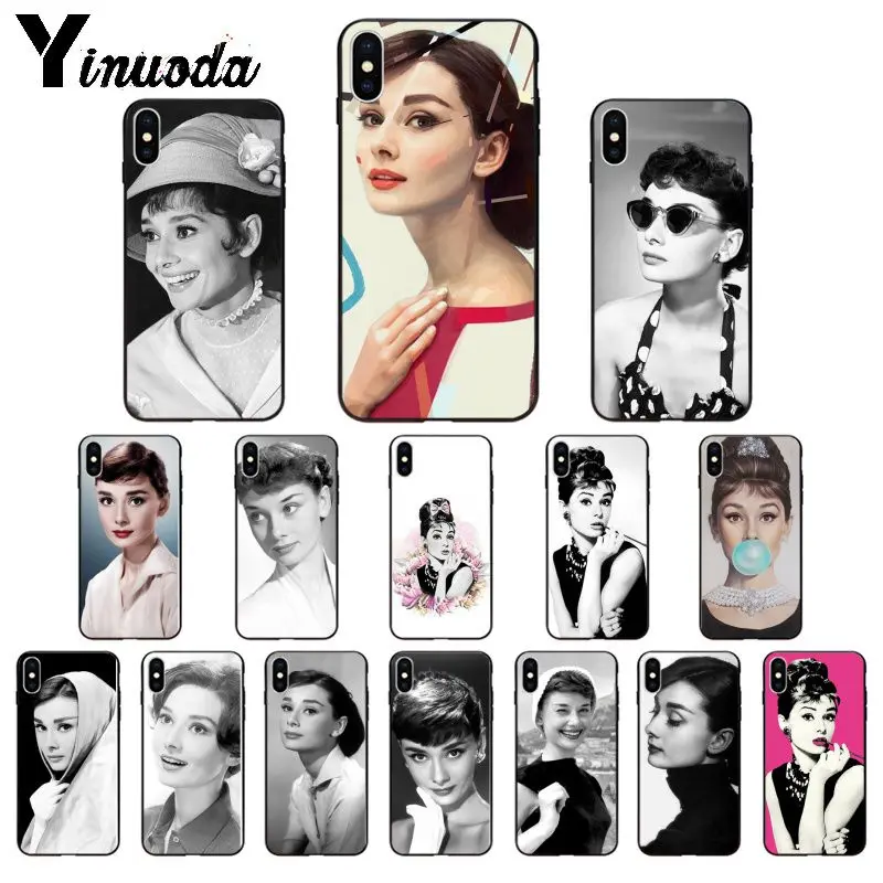Yinuoda Одри Хепберн покупателей высококачественный чехол для телефона iPhone X XS MAX 6 6s 7