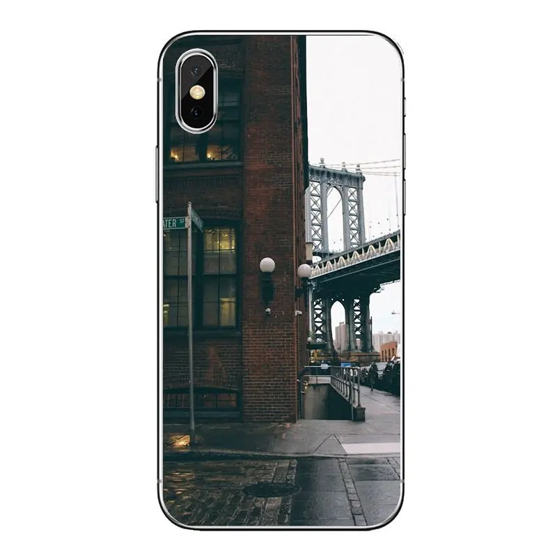 NYC brooklyn bridge New York City Silicone Phone Case Cover For Huawei P20 Lite Nova 2i 3i 3 GR3 Y6 Pro Y7 Y8 Y9 Prime 2018 2019 |
