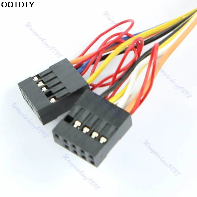 1 шт. новый ПК чехол для компьютера Передняя панель USB аудио порт микрофон кабель