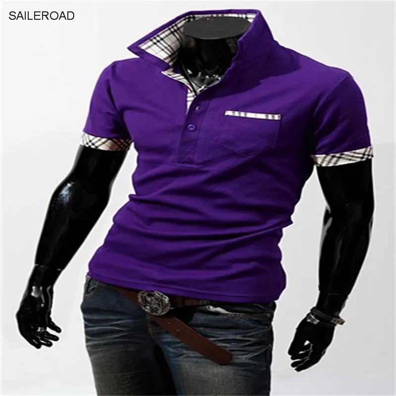 Мужская хлопковая рубашка поло с коротким рукавом и вышивкой|brand men polo shirt|men brand