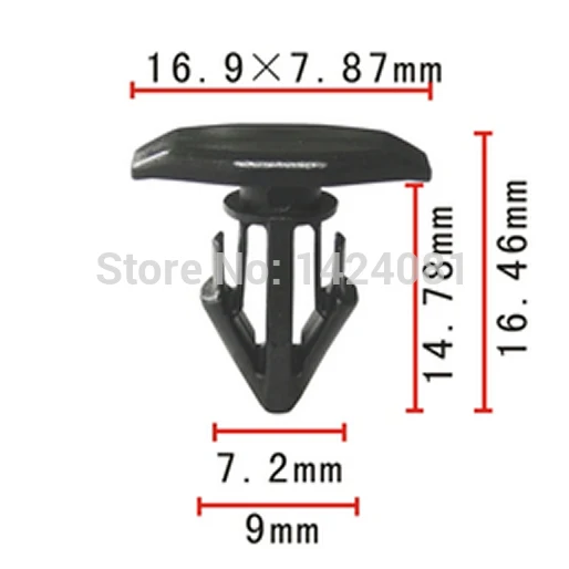

100x OEM Nylon for Toyota #90467-10146 Cowl Panel Retainer Rivet Clip for Celica for Supra 9046710146