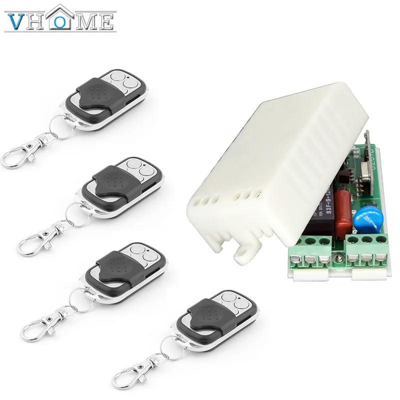 Vhome беспроводной пульт дистанционного управления RF 433 Mhz 220V переключатель обучающий код приемник передатчик зал спальня потолочные светильники