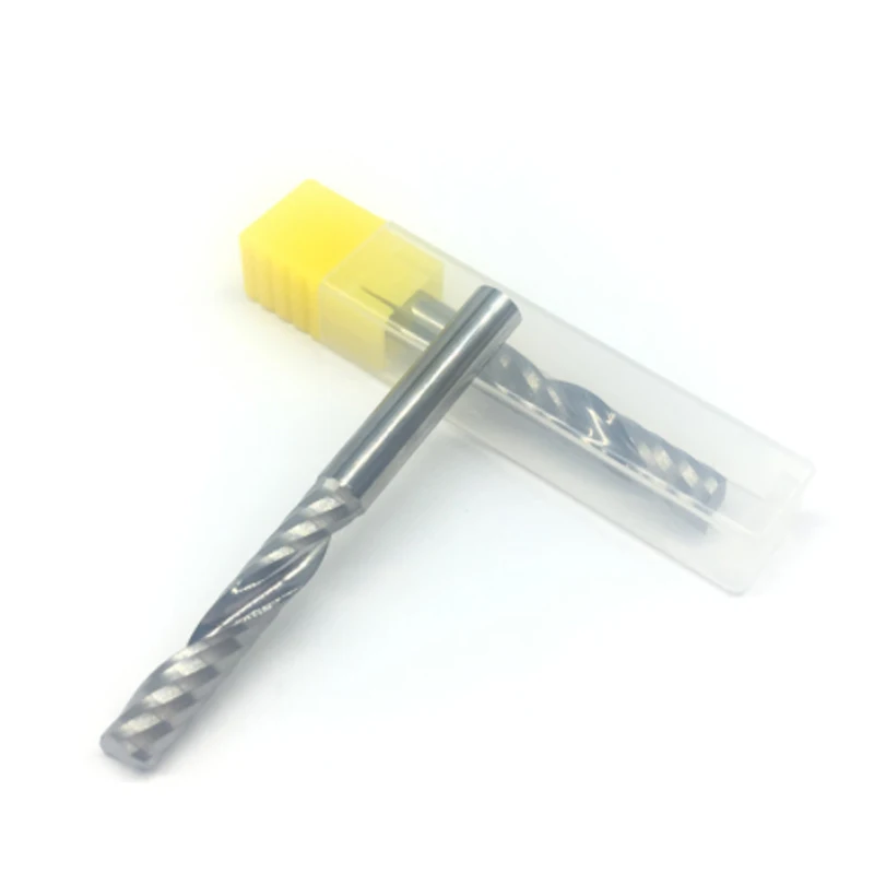 1PC One Flute d6x32 6mm 32mm long Wood Milling Cutter high quality PVC Carbide Engraving Cutters CNC router bits acrylic | Инструменты