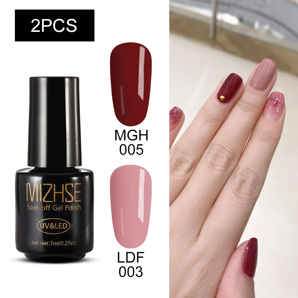 MC-2GELS-01 Набор гель-лака для ногтей MIZHSE, 3 шт., для маникюра, УФ-Гель-лак, светодиодный, профессиональный, все для лака, инструменты для маникюра, набор для салона - Цвет: MC-2GELS-01