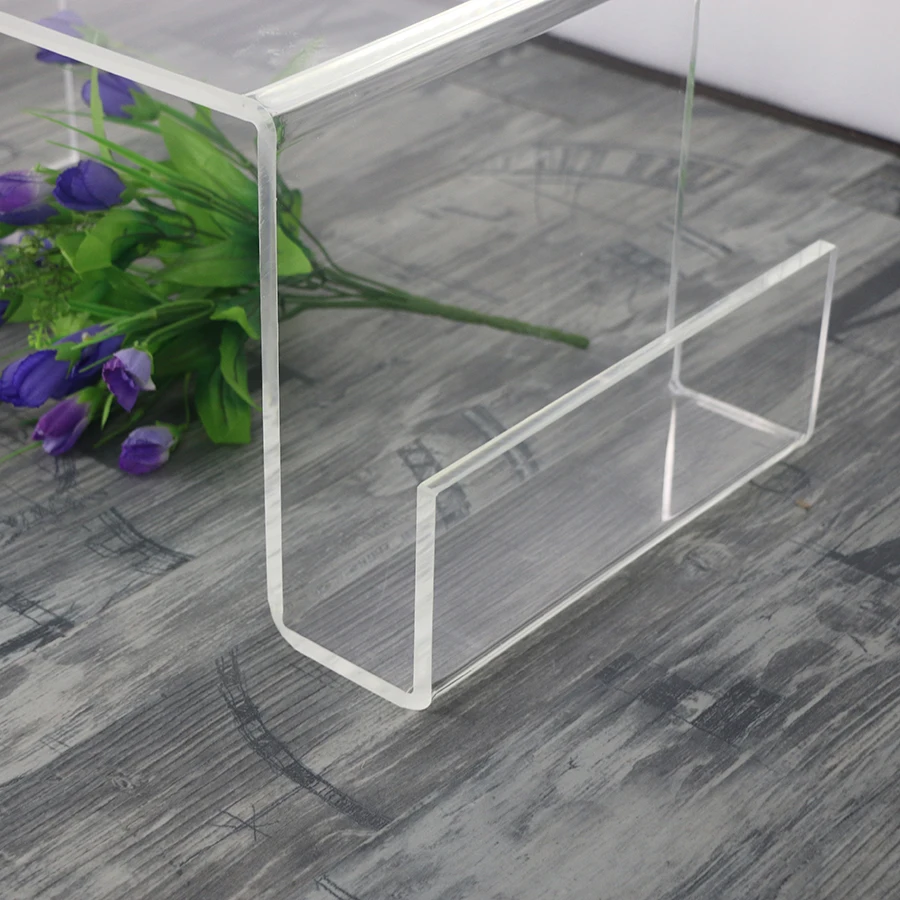 Waterall Lucite столик-поднос для кровати, акриловая подставка для ноутбука с дополнительной журнальной стойкой-для использования в кровати