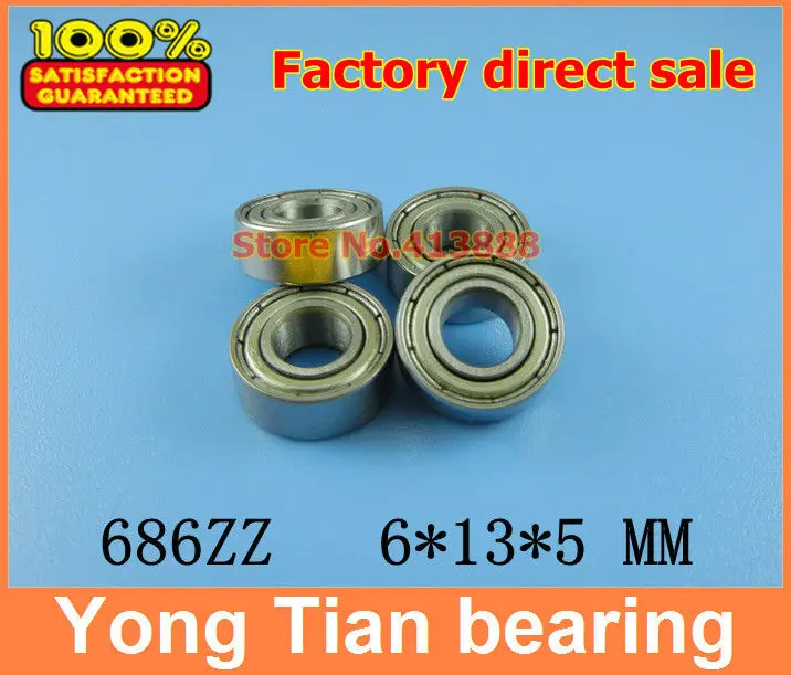

NBZH sale price (1pcs) thin wall deep groove ball bearing 686ZZ 686-2RS S686ZZ S686-2RS 6*13*5 mm