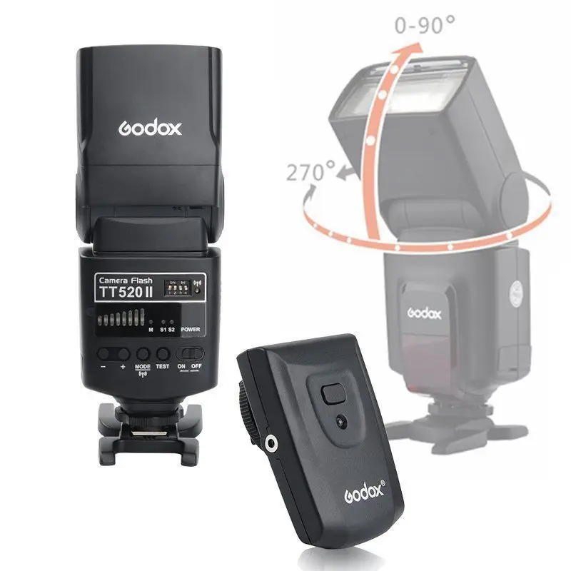 Godox TT520II встроенный беспроводной сигнал для камер Canon Nikon Pentax Olympus поддерживает