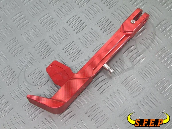 Red Для Kawasaki Z125/z125pro ЧПУ Алюминий боковой удар стенд - Цвет: Red