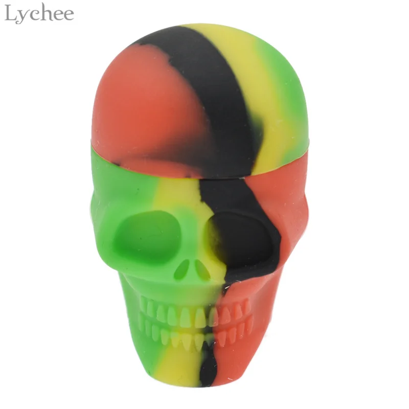 Lychee силиконовое масло Dab контейнеры для восковой массы банки для хранения с крышкой Красочные антипригарные верхние восковые бутылки для хранения