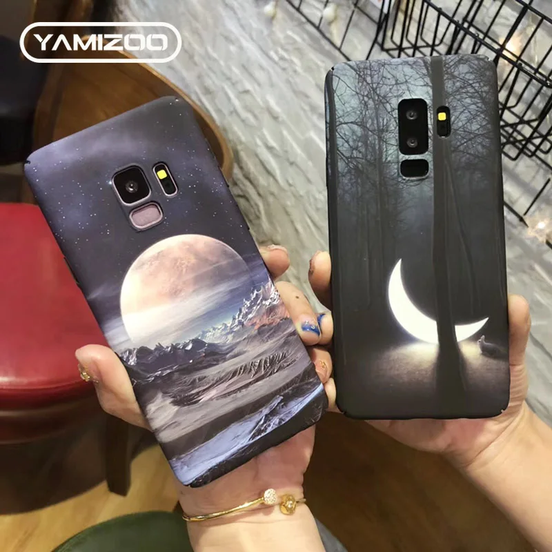 Чехол YAMIZOO Flower Marble для Samsung Galaxy s8 s9 Plus чехол s7 Edge Светящиеся жесткие чехлы