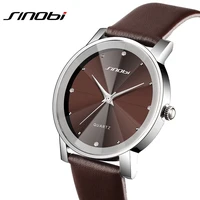 2019 sinobi mens sports wrist watch for luxury brand leather watchband males waterproof quartz clock montre homme marque de luxe