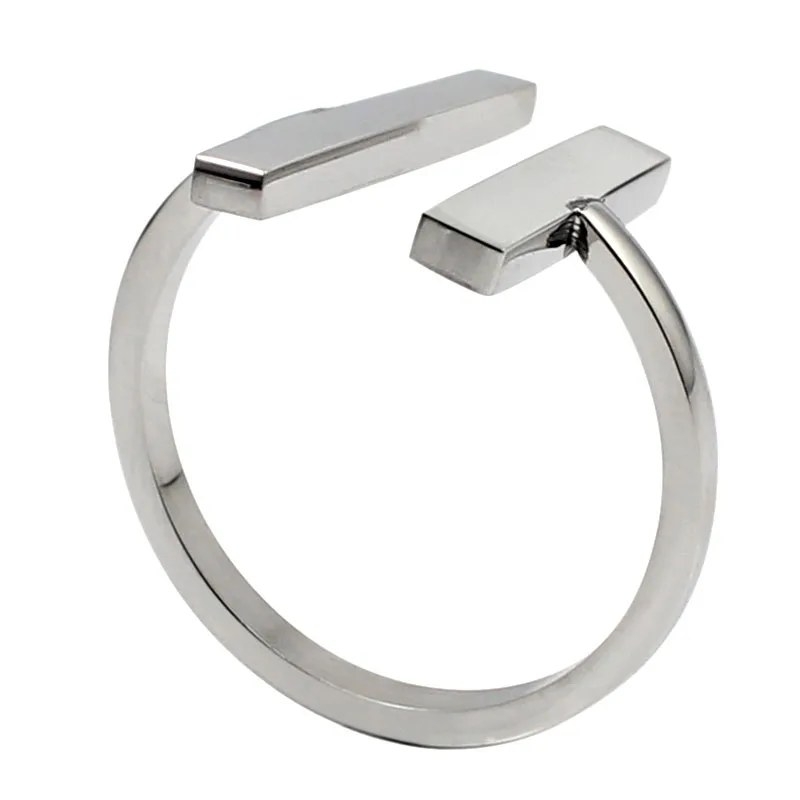 1 шт. Романтические свадебные кольца для возлюбленной Золотой/стальной цвет