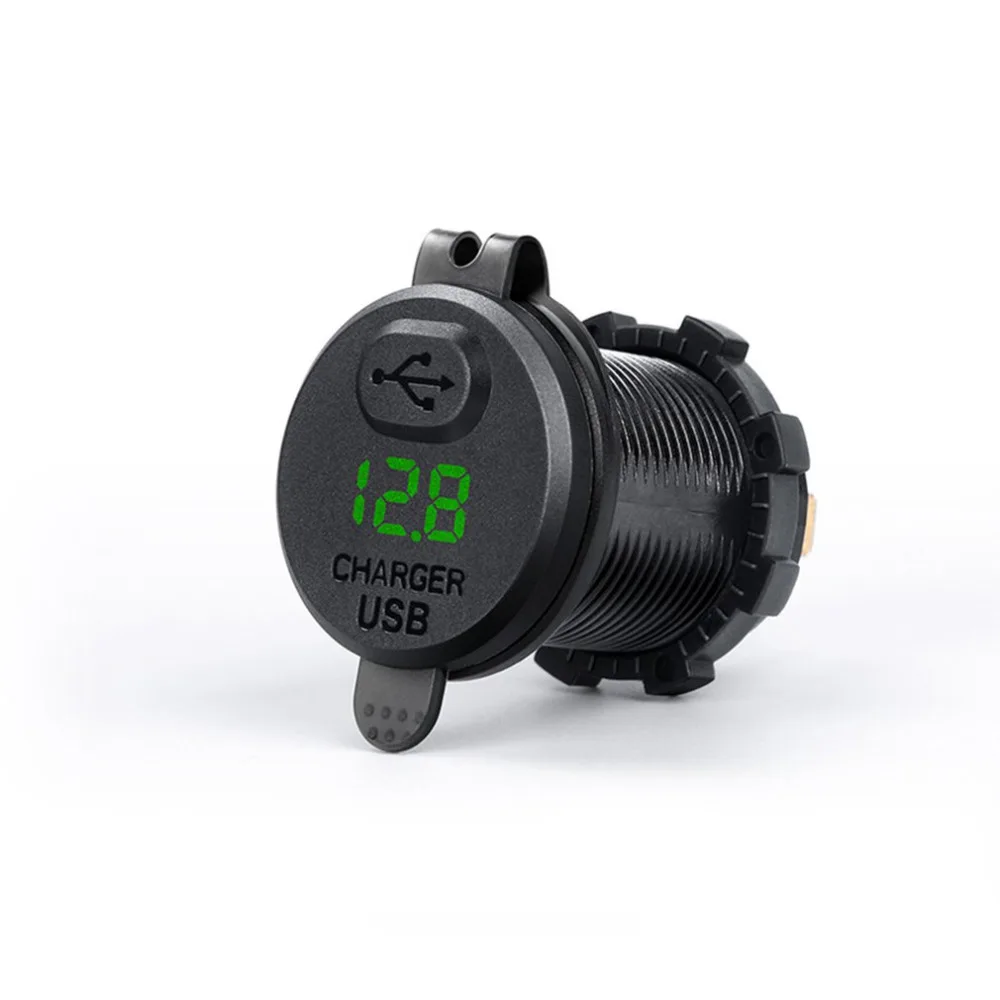 9 в 12 В 18 Вт автомобильное зарядное устройство QC3.0 USB порт LED вольт дисплей для