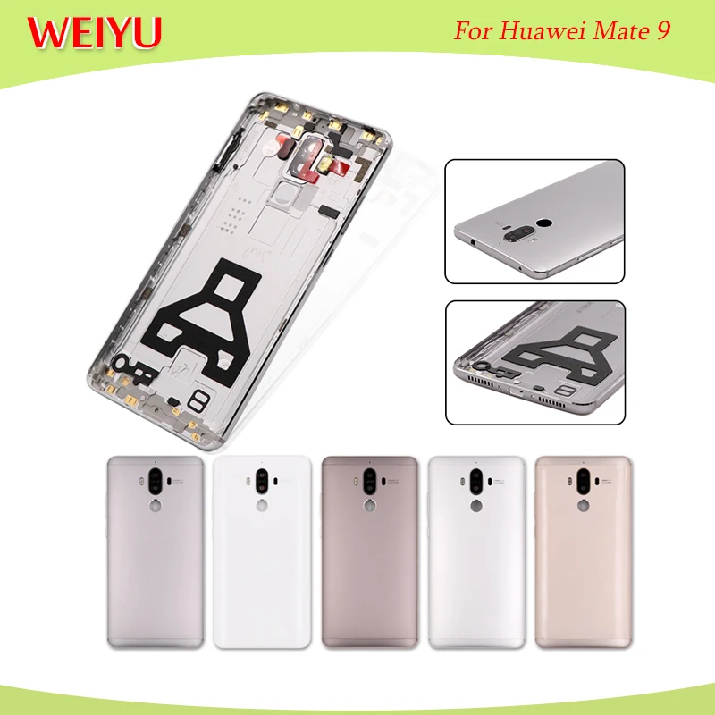 Новая задняя крышка аккумулятора для Huawei Ascend Mate 9 корпус с объективом камеры +