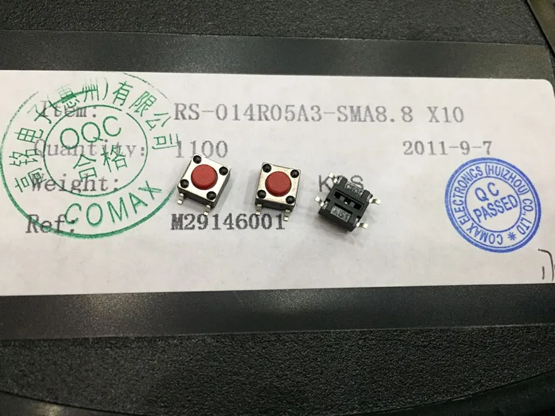Оригинальный новый 100% сенсорный выключатель SMD 6*6*4 3 в горошек едкая высокая