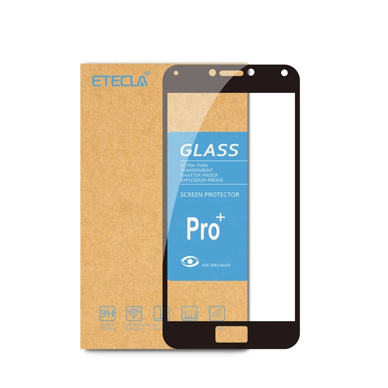 Black 2 шт для Asus Zenfone 4 Max Plus ZC554KL стекло ZC554KL закаленное стекло для ZC 554KL защита экрана 2.5D 0,30 мм стекло - Цвет: Black