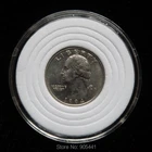 Защитный чехол для монет, 10 дюймов, подходит для американского четверти, подходит для диаметра 19 мм, 24 мм, 29 мм, 34 мм, 39 мм, круглая белая губка