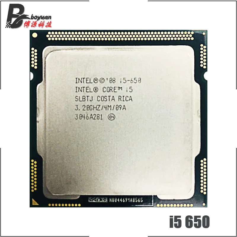 Двухъядерный процессор Intel Core 1156 i5 650 3 2 ГГц 4 м 73 Вт LGA|cpu processor|intel core i5-650i5 |