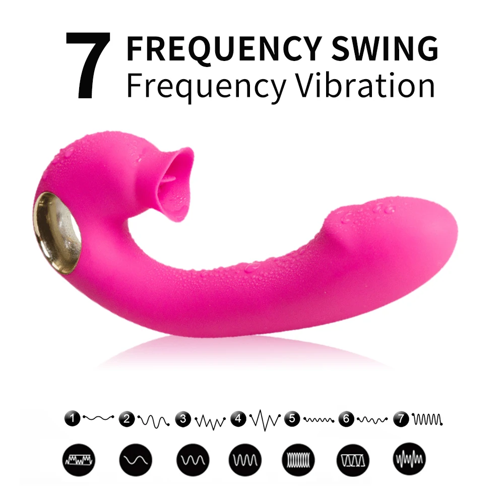 Влагалище сосание вибратор 7 скоростей Вибрационный оральный секс Стимуляция