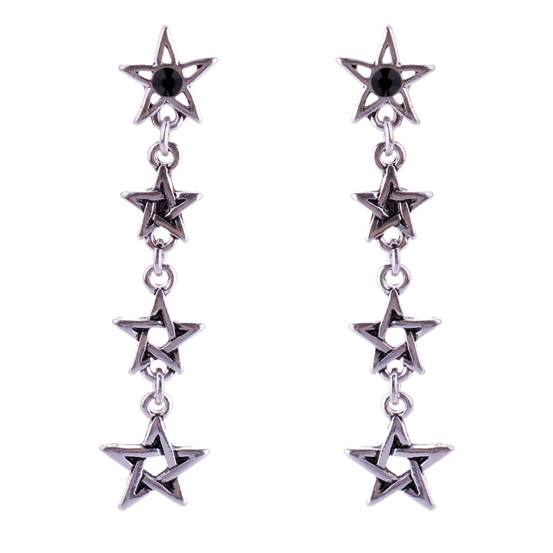 2017 новые женские Геометрические готические серьги гвоздики крутой Рок Панк