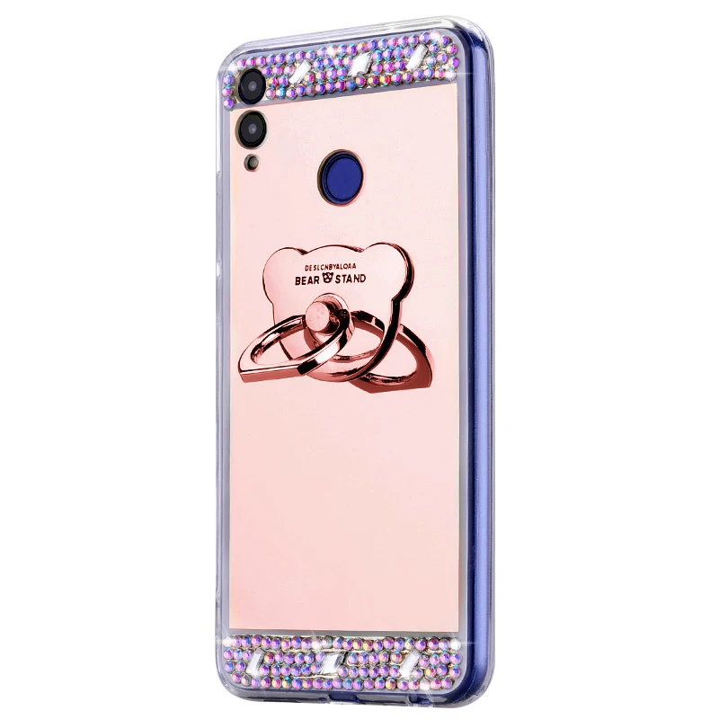 Алмазный зеркальный чехол для Xiaomi Mi F1 8E 8 lite Redmi 4X NOTE 5 6 7 pro 3 Pro/3 S Note 4 prime Роскошный |