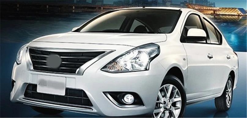 Автомобильный мигающий для Nissan Almera Latio Sunny, Versa светодиодный DRL дневные ходовые огни Дневные противотуманные фары